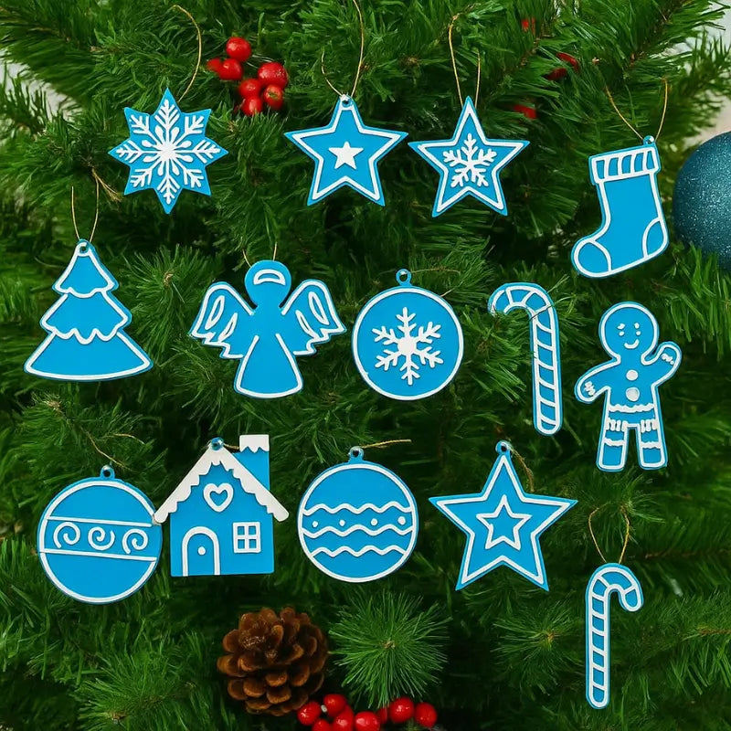 Decoração de Natal 13 peças Enfeites para Árvore