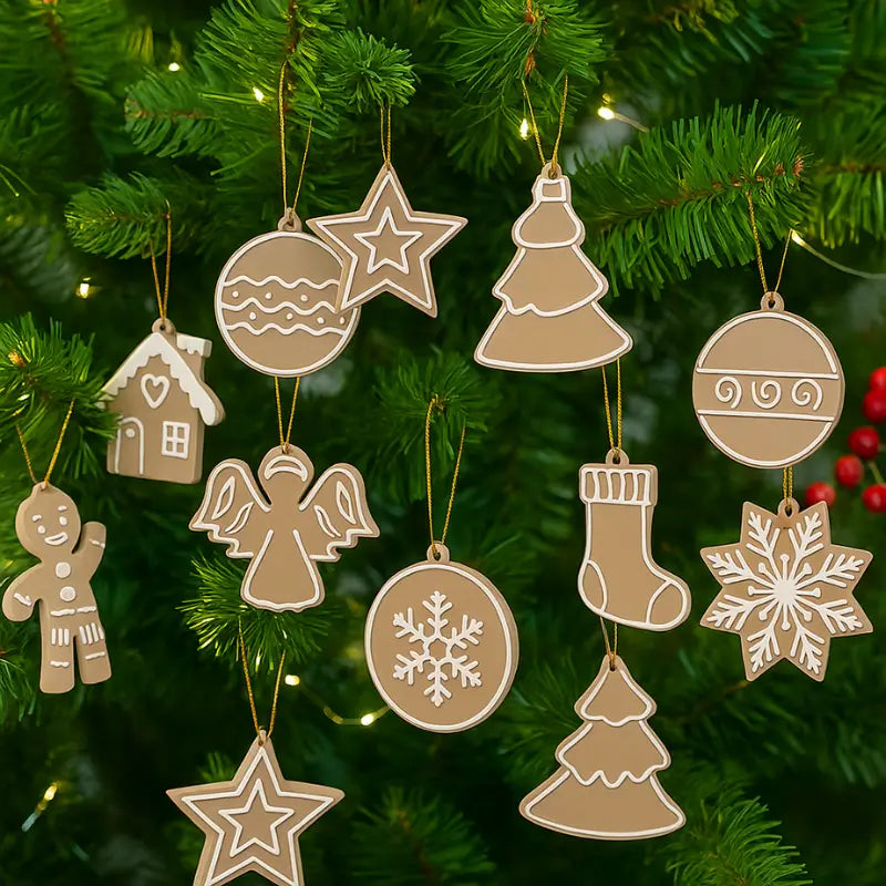 Decoração de Natal 13 peças Enfeites para Árvore