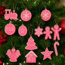 Decoração de Natal 13 peças Enfeites para Árvore