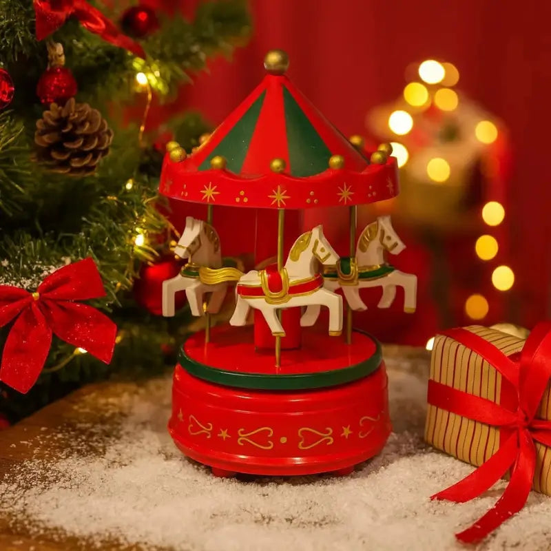 Decoração de Natal Carrossel Musical