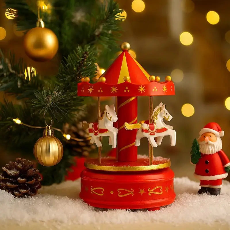 Decoração de Natal Carrossel Musical