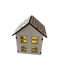 Decoração de Natal Vila de casas 4 peças com Luz