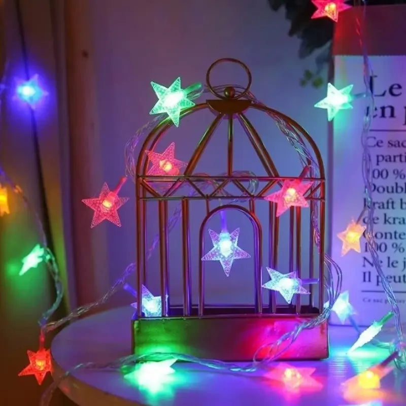 Pisca Pisca Estrela LED 20 Luzes 4 Metros para Decoração de Natal