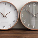 Relógio de Parede Japonês com Ponteiros de Madeira