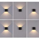 Arandela de PArede Externa Preta à Prova D'água IP65