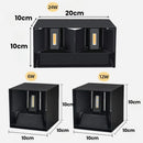 Arandela de PArede Externa Preta à Prova D'água IP65