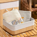 Cesto organizador multiuso e decorativo em Bambu - 3 peças