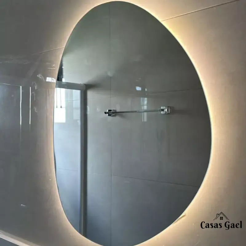 Espelho para Banheiro Orgânico com LED bivolt