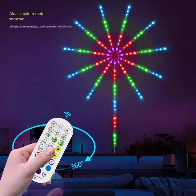Árvore Fogos de Artifício de LED - 1000 Led Prova Dágua [COMPRE 1 LEVE 2]