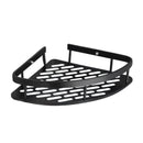 Prateleiras Preta de Canto Banheiro Porta Shampoo em Alumínio