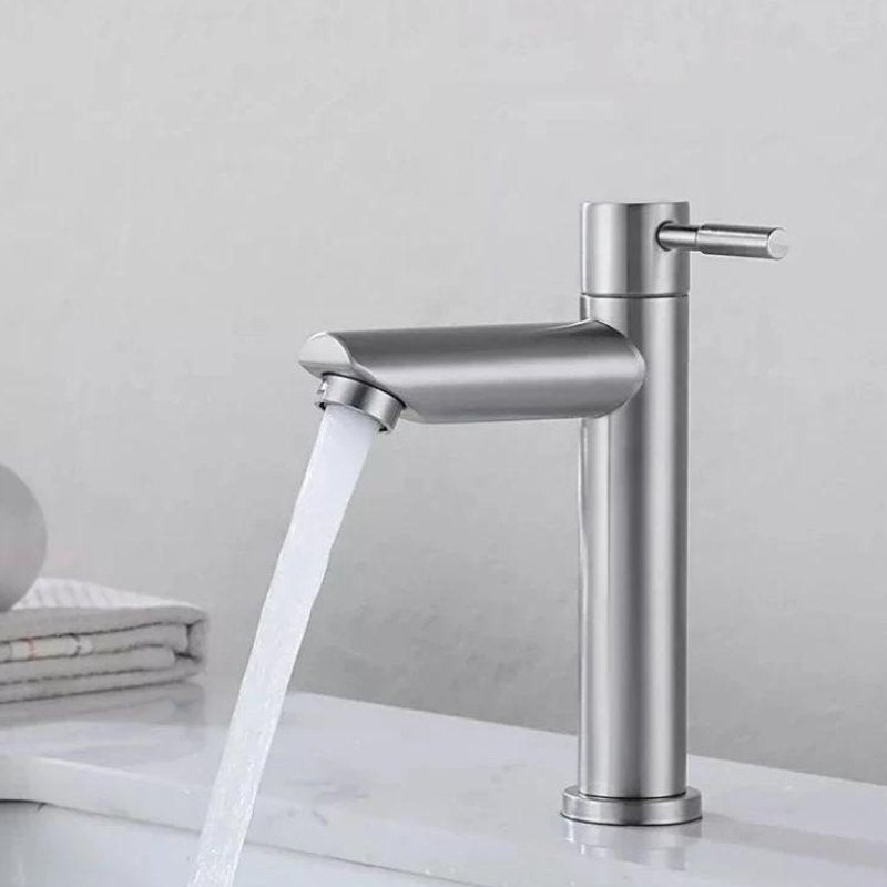 Torneira de Aço Inoxidável para Lavatório de Banheiro